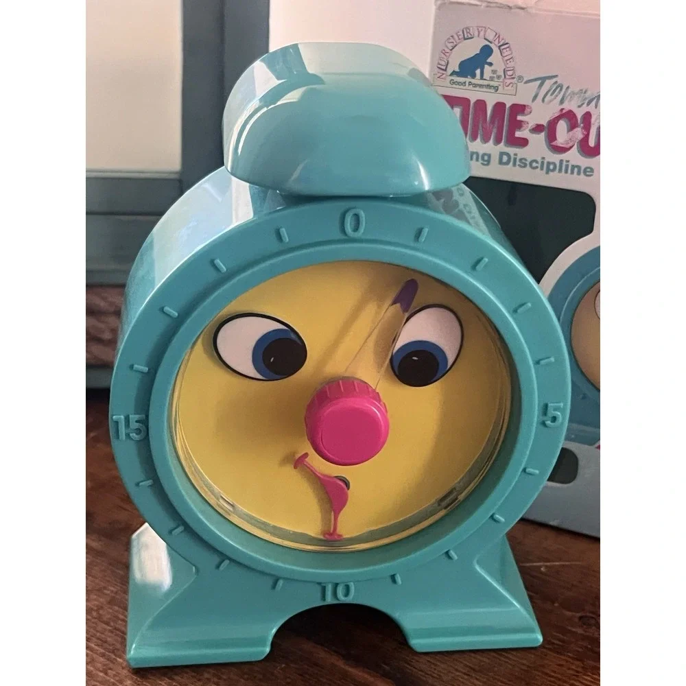Vintage 1996 Nursery Needs Tommy The Time Out Teacher Clock Timer Box
